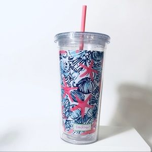 Lily Pulitzer She She Shells Starfish Tumbler